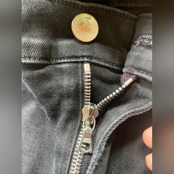 Amiri black checkered ripped jeans - Picture 3 of 5